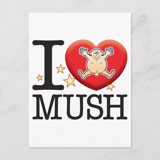 Mush Liebe Man Postkarte (Vorderseite)