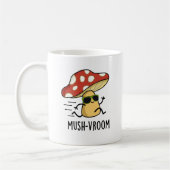 Mush-vroom Funny Fast Mushroom Pun Kaffeetasse (Links)