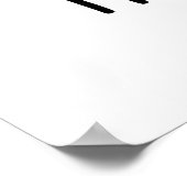 Mush-vroom Funny Fast Mushroom Pun Poster (Ecke)