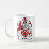 Mushet Familienwappen Kaffeetasse (Links)