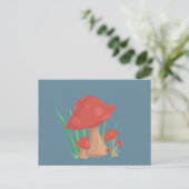 Mushie Garden Blank Postkarte (Stehend Vorderseite)