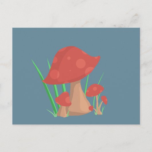 Mushie Garden Blank Postkarte (Vorderseite)