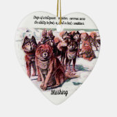 "Mushing" Keramik Ornament (Rechts)