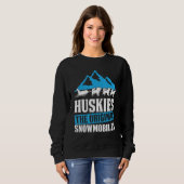 Mushing Race For Dog Sledding Dog Sled Rider Mushe Sweatshirt (Vorne ganz)