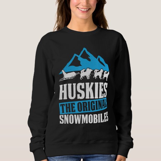 Mushing Race For Dog Sledding Dog Sled Rider Mushe Sweatshirt (Vorderseite)
