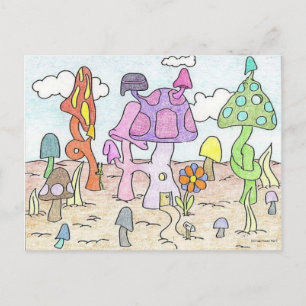 Mushoom House Fun Postkarte