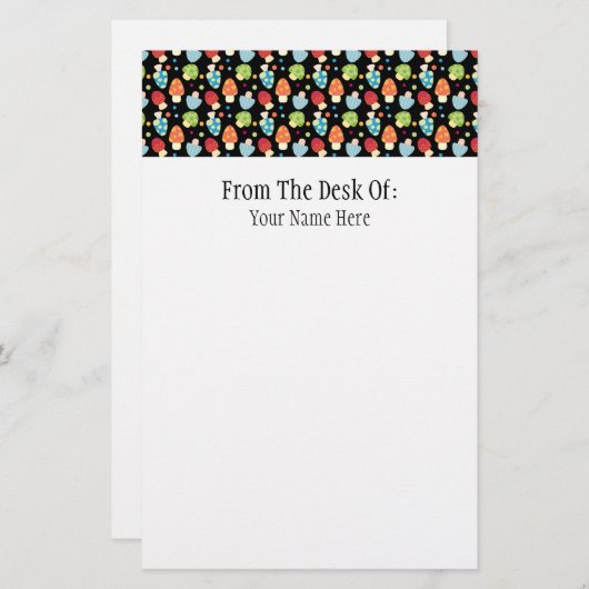 Mushroms Briefpapier (Vorne/Hinten)