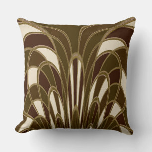 Mushroom Abstrakt - Art Deco - Cattail #2 Kissen