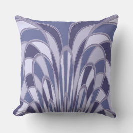 Mushroom Abstrakt - Art Déco - Heidelbeere Kissen