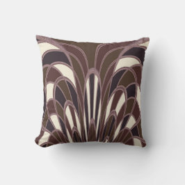 Mushroom Abstrakt - Art Deco - Mulberry Kissen