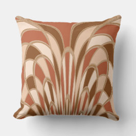 Mushroom Abstrakt - Art Deco - Wildleder Kissen