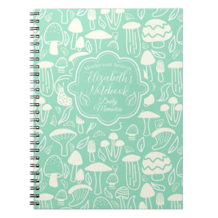 Mushroom Aqua Cream Notizblock