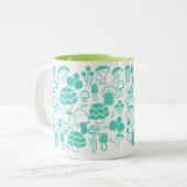 Mushroom Aquamarin White Tasse (Vorderseite Links)