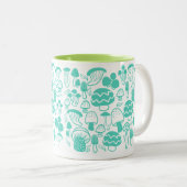 Mushroom Aquamarin White Tasse (VorderseiteRechts)
