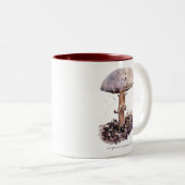 Mushroom-Aquarell Zweifarbige Tasse (VorderseiteRechts)