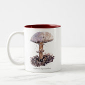 Mushroom-Aquarell Zweifarbige Tasse (Links)