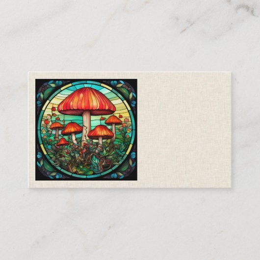 Mushroom Art Business Cards Visitenkarte (Vorderseite)