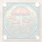 Mushroom Art Glass Untersetzer (Rückseite)