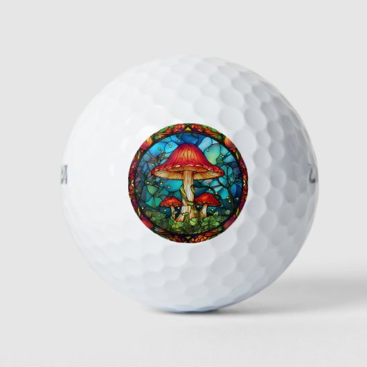 Mushroom Art Golf Balls Golfball (Vorderseite)