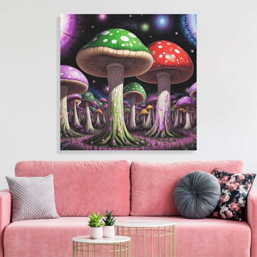 Mushroom Art Leinwanddruck (Insitu (Wohnzimmer))