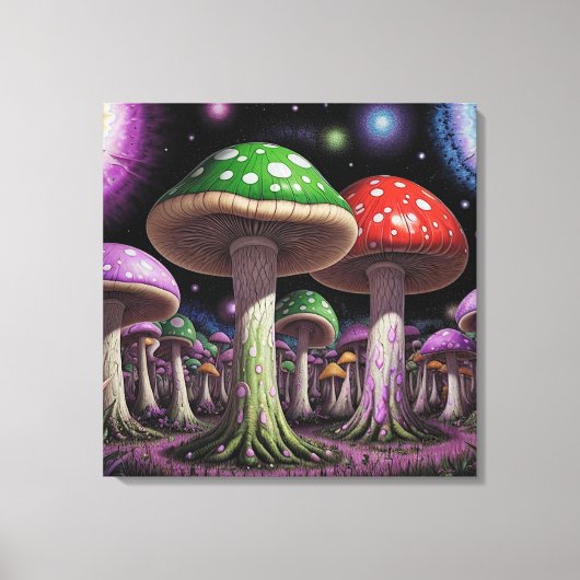 Mushroom Art Leinwanddruck (Vorderseite)