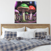 Mushroom Art Leinwanddruck (Insitu (Schlafzimmer))