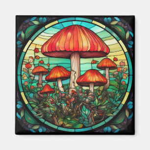 Mushroom Art Magnet