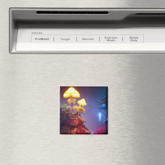 Mushroom Art Magnet (In Situ (Geschirrspüler))