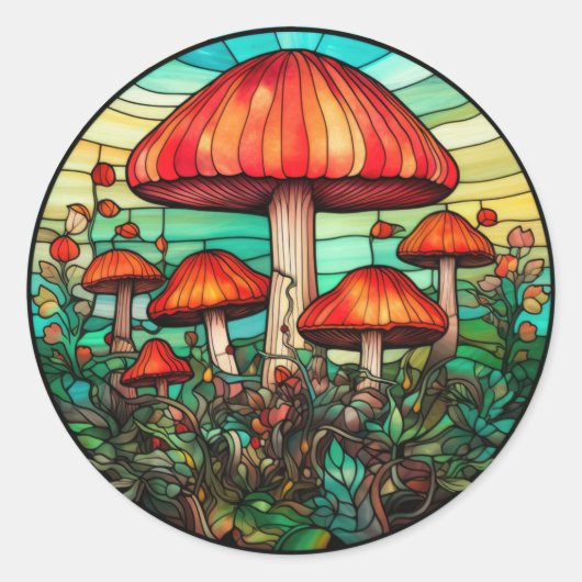 Mushroom Art Stickers (Vorderseite)