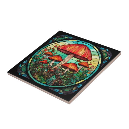 Mushroom Art Tile Fliese (Seite)