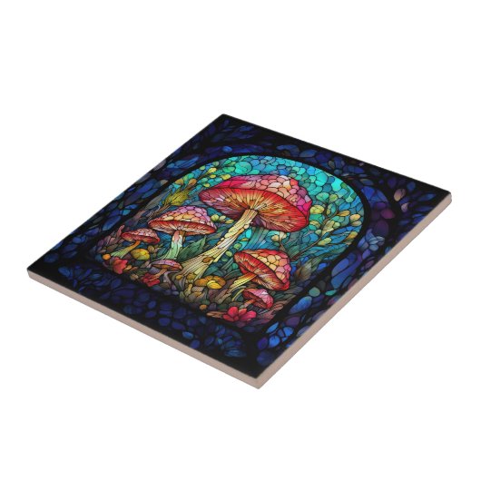 Mushroom Art Tile Fliese (Seite)