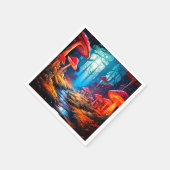 Mushroom Artwork Serviette (Ecke)