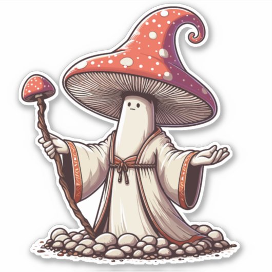 Mushroom-Assistent Aufkleber (Vorderseite)