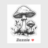 Mushroom Aufkleber (Blatt)