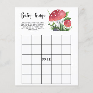 Mushroom Baby Dusche Baby Bingo Spiel