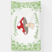 Mushroom Baby Dusche Banner (Vertikal)