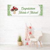 Mushroom Baby Dusche Banner (Insitu)