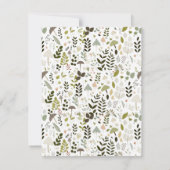 Mushroom Baby Dusche Einladung (Rückseite)