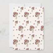 Mushroom Baby Dusche | Gender Neutral Einladung (Rückseite)