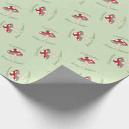 Mushroom Baby Dusche Geschenkpapier