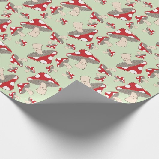 Mushroom Baby Dusche Geschenkpapier (Ecke)