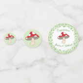 Mushroom Baby Dusche Konfetti (Rückseiten)