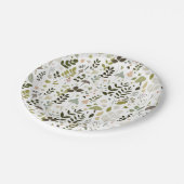 Mushroom Baby Dusche Pappteller (Schrägansicht)