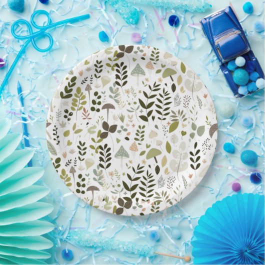 Mushroom Baby Dusche Pappteller (Party)