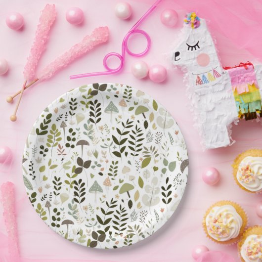 Mushroom Baby Dusche Pappteller (Party)