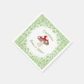 Mushroom Baby Dusche Serviette (Ecke)