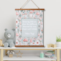 Mushroom Baby Kinderzimmer Wood Topped Wall Tapest