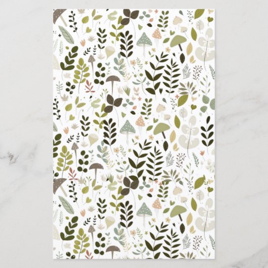 Mushroom Baby Shower Baby Trivia (Rückseite)