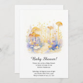 Mushroom Baby Shower Einladung (Vorne/Hinten)