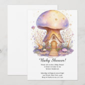 Mushroom Baby Shower Einladung (Vorne/Hinten)